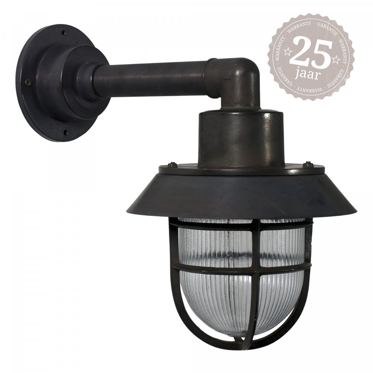 Maritime Wandleuchte Docklight Schwarz