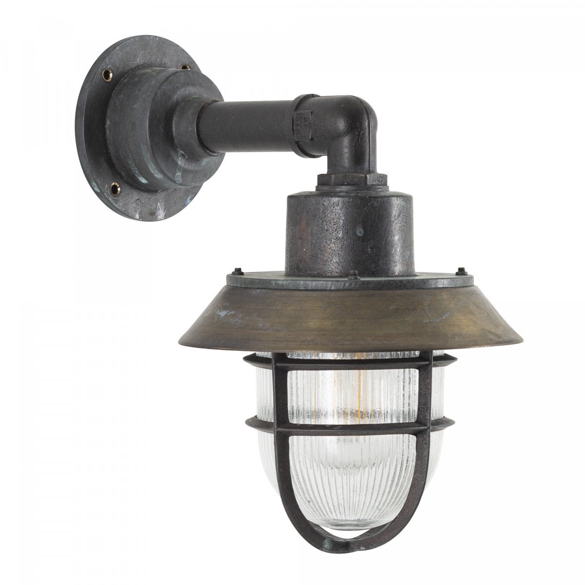 Maritime Wandleuchte Docklight Schwarz