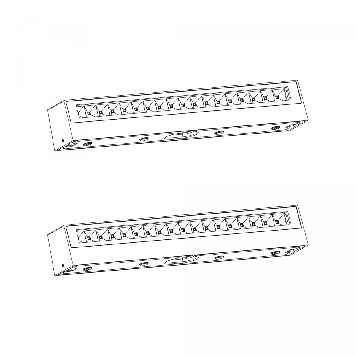 Moderne Wandleuchte Score XL Up- und Downlighter Schwarz 