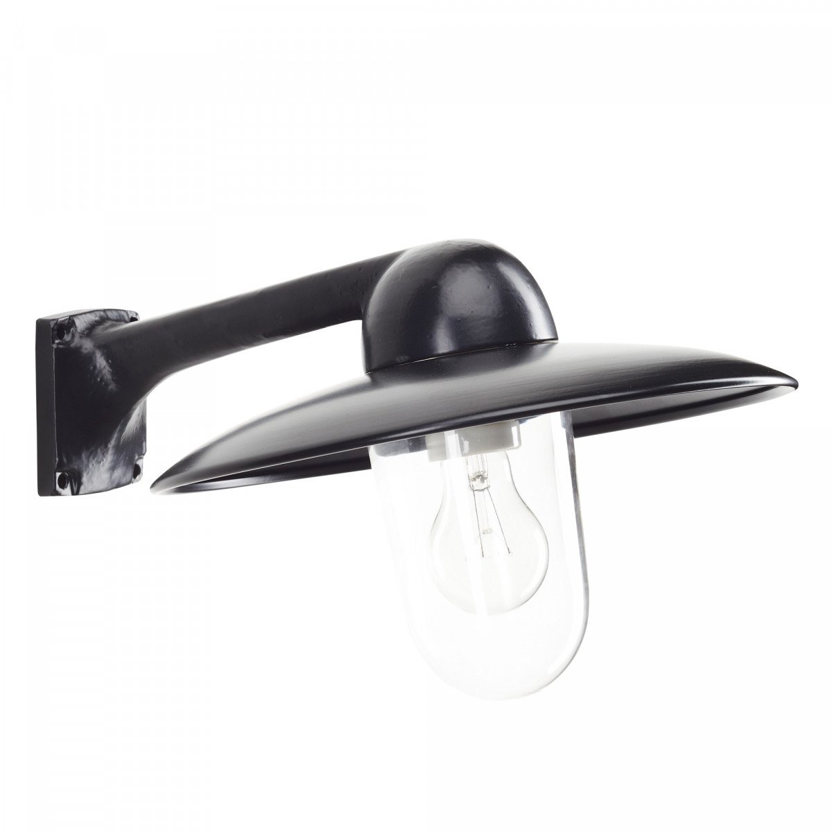 Industrie Wandleuchte Fabrique für Außen - Schwarz