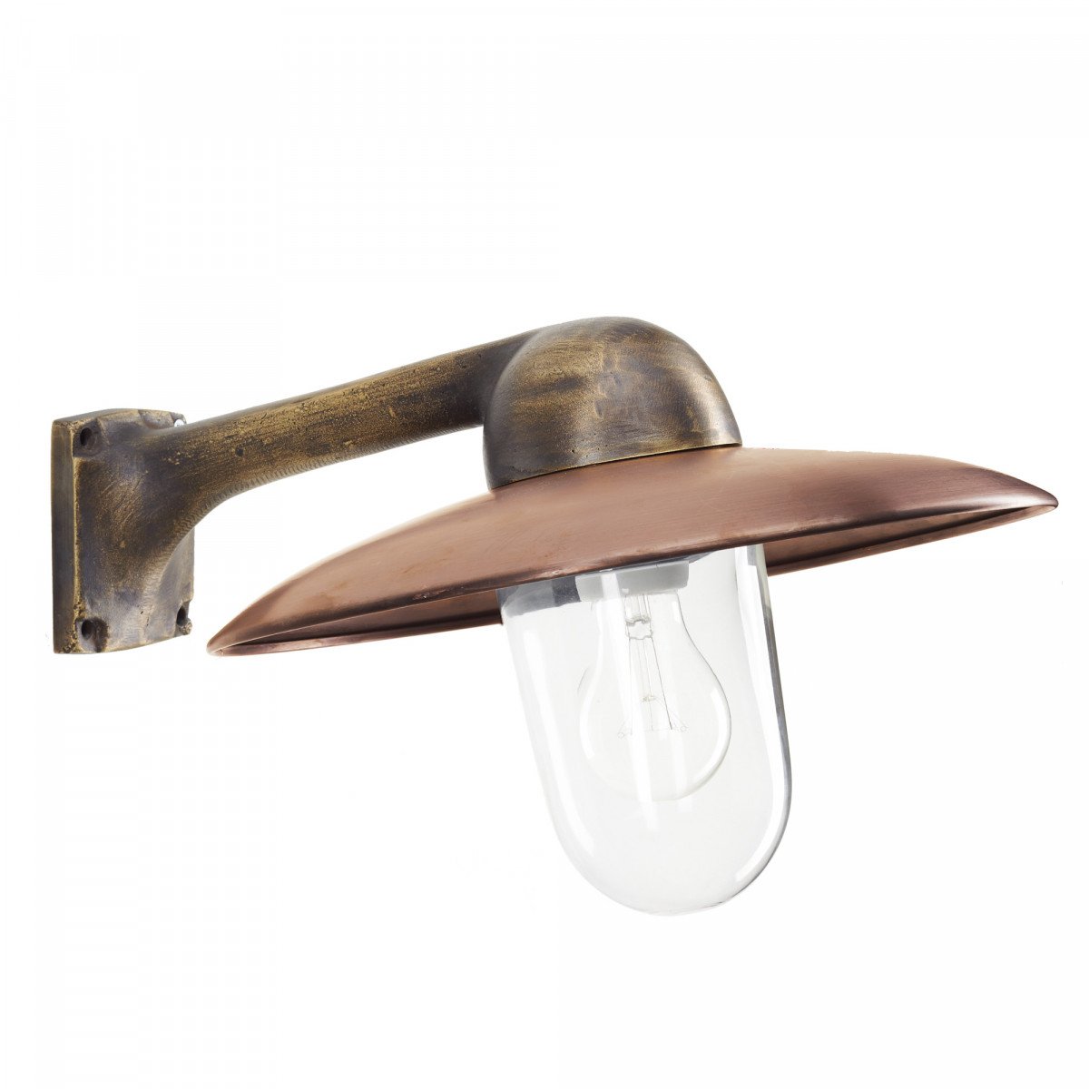 Industrie Wandleuchte Fabrique für Außen - Bronze/Kupfer