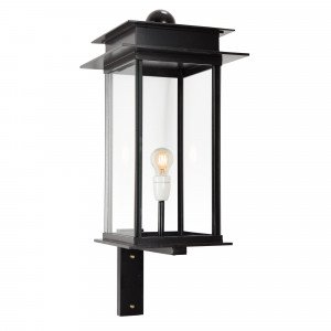 Moderne Kubische Wandlaterne Prag Schwarz