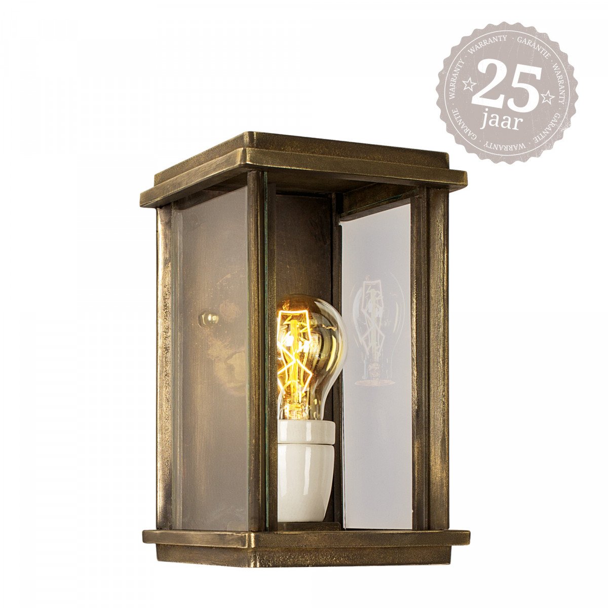 Flache Wandlampe Capital S Bronze