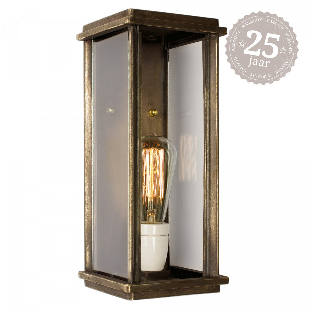 Flache Wandlampe Capital L Bronze