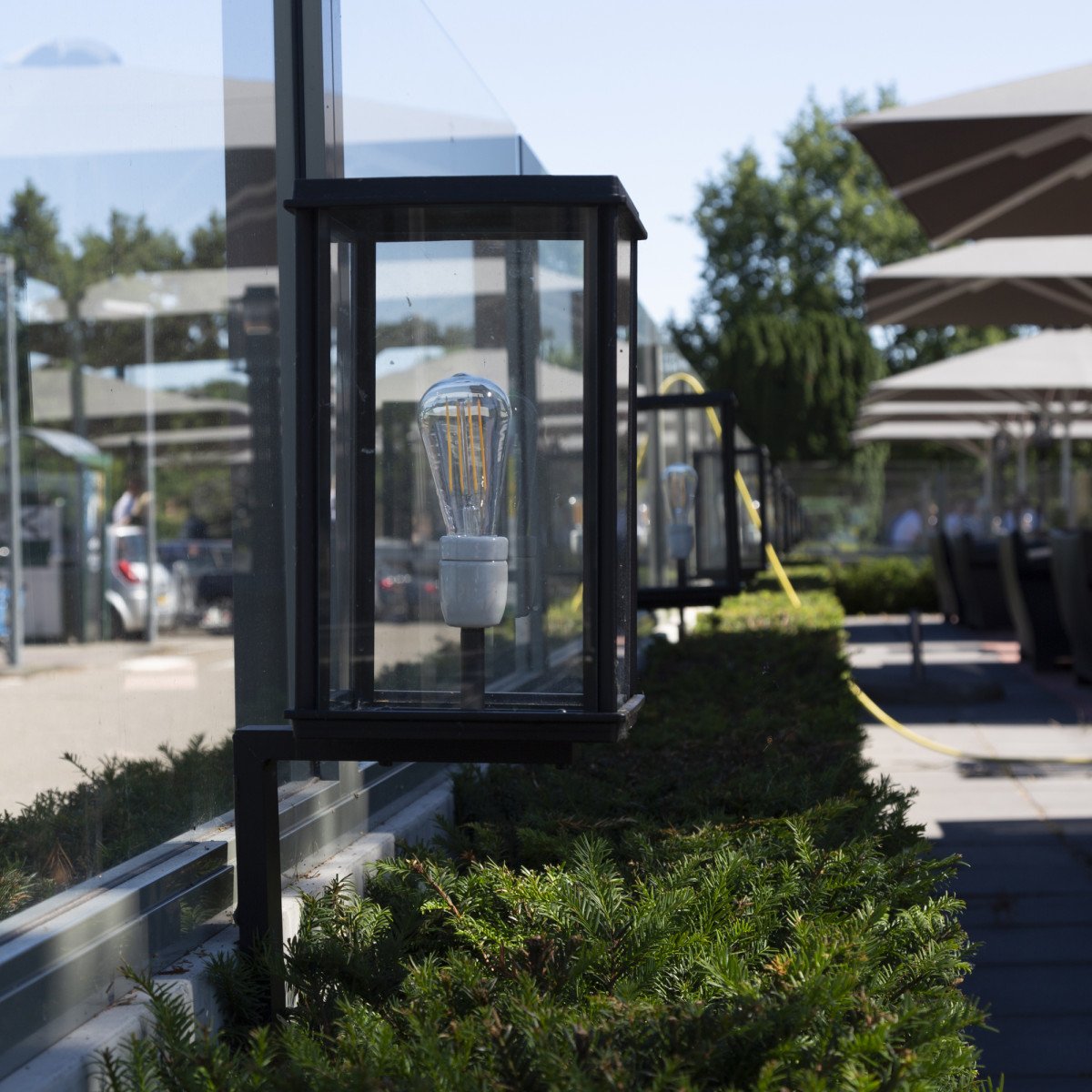 Moderne Außenwandleuchte Capital XL  Schwarz Moderne Außenwandleuchte Capital XL  Schwarz