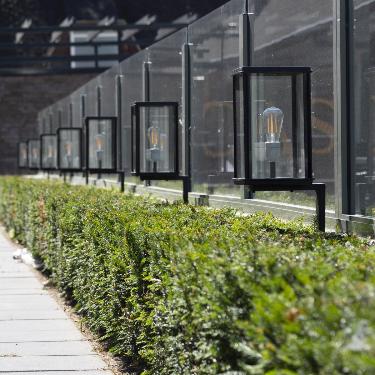 Moderne Außenwandleuchte Capital XL  Schwarz Moderne Außenwandleuchte Capital XL  Schwarz