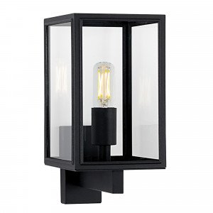 Außenwandleuchte Soho stehend - Edelstahl Schwarz - 7530D4 - Wandlampe