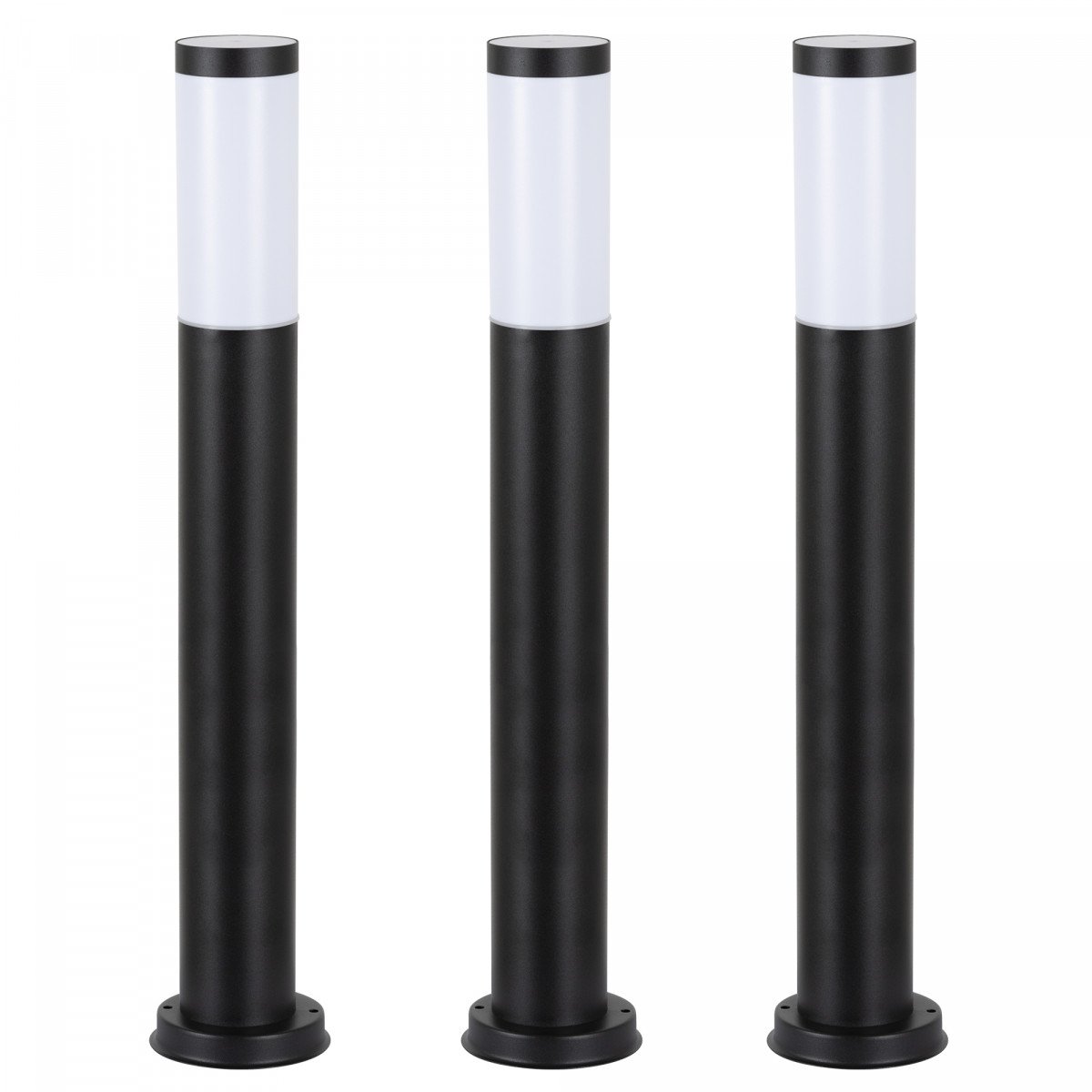 Lech schwarz 2 Auβenwegeleuchte 3 Stuck.  Moderne Gartenleuchte Lech schwarz 2 