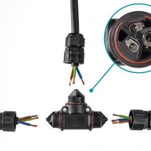 Kabelstecker IP68 T-Abzweigung