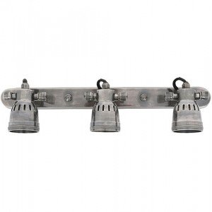 Wand- & Deckenstrahler Indigo Antik-Silber 3 Spots