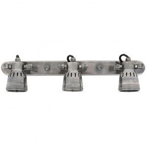 Wand- & Deckenstrahler Indigo Antik-Silber 3 Spots