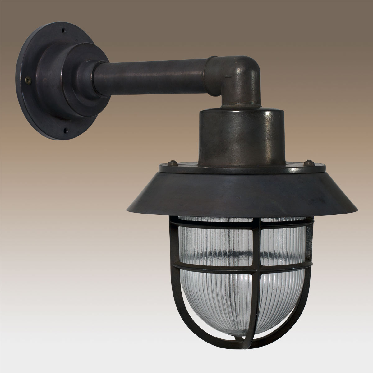 Maritime Wandleuchte Docklight Schwarz