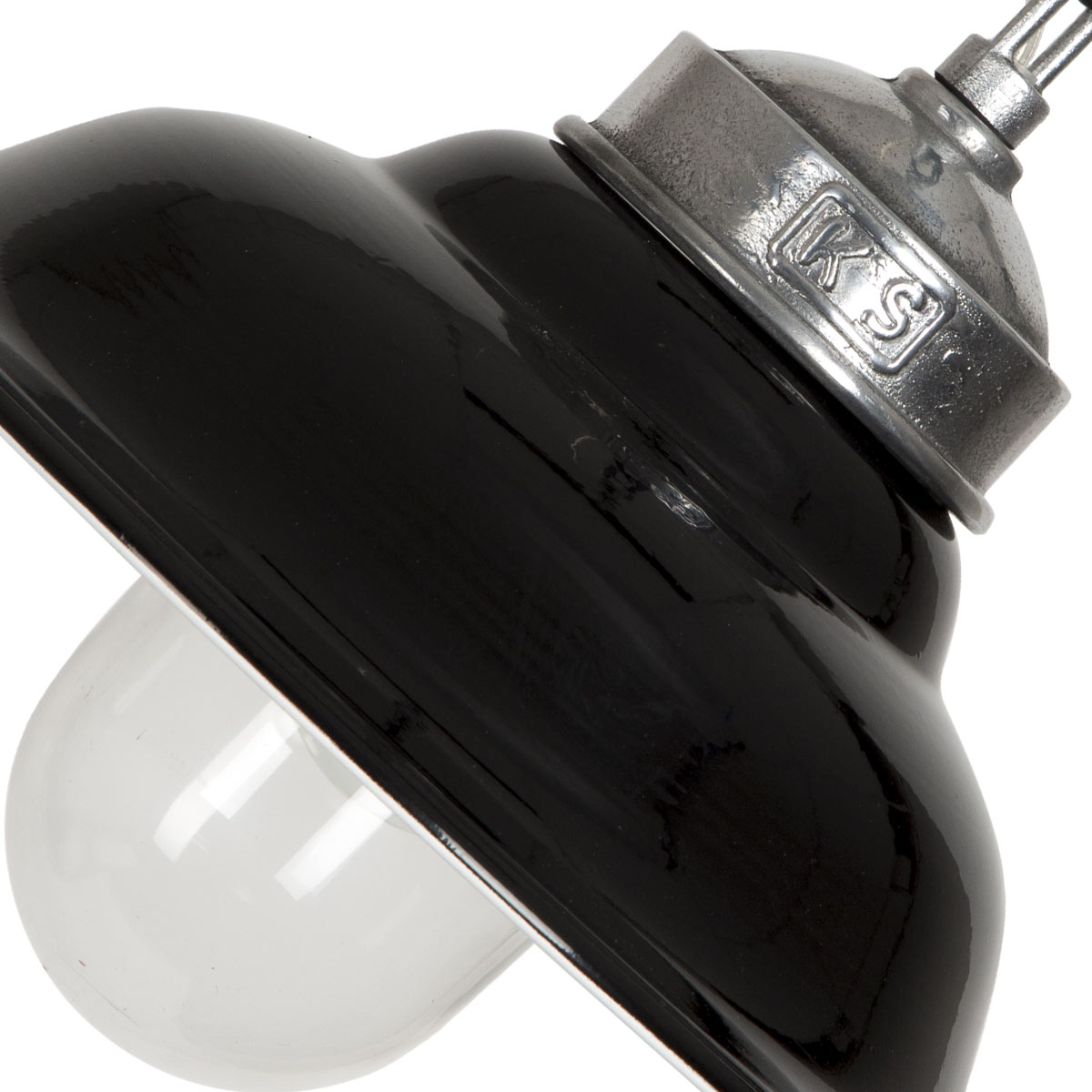 Retro Pendelleuchte Porto Fino Schwarz