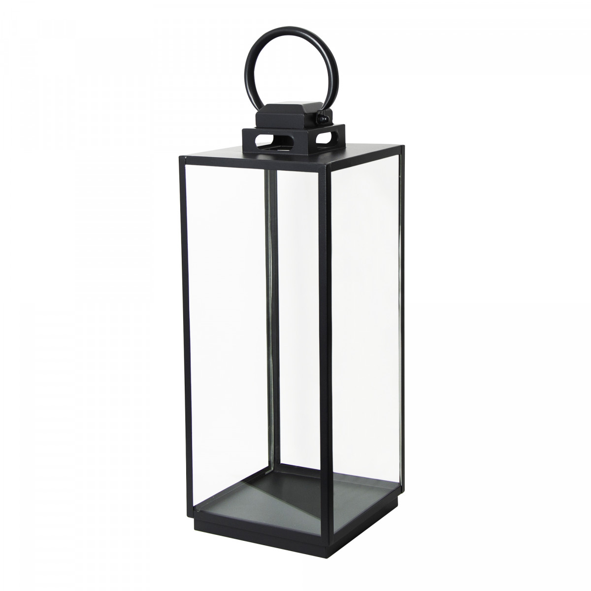 Stilvolles Windlicht Michigan L Schwarz