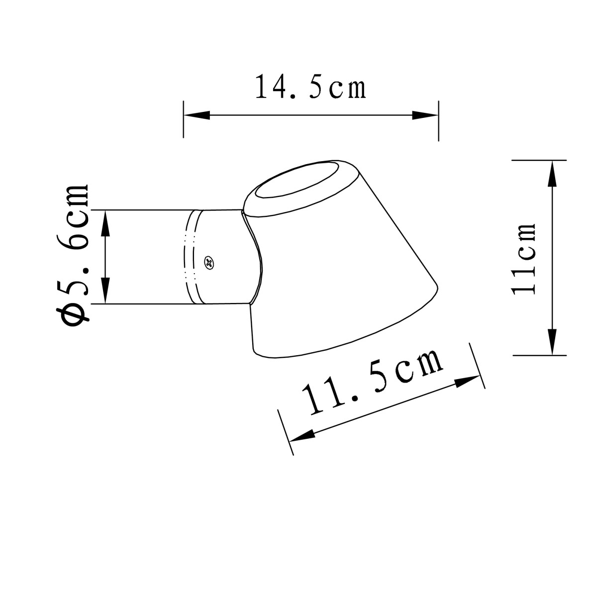 Silberne Stalllampe GU10 mit Tag-/Nachtsensor