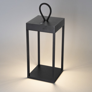 Carlo Touch Windlicht wiederaufladbar schwarz mit USB