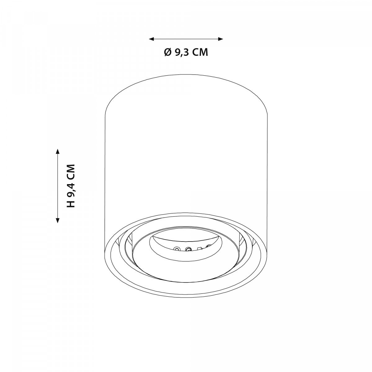 Innenbeleuchtung Oliver Aufbau-Spot Bronze modern