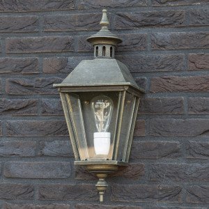 Flache Außenwandleuchte Oranjeburg Bronze 