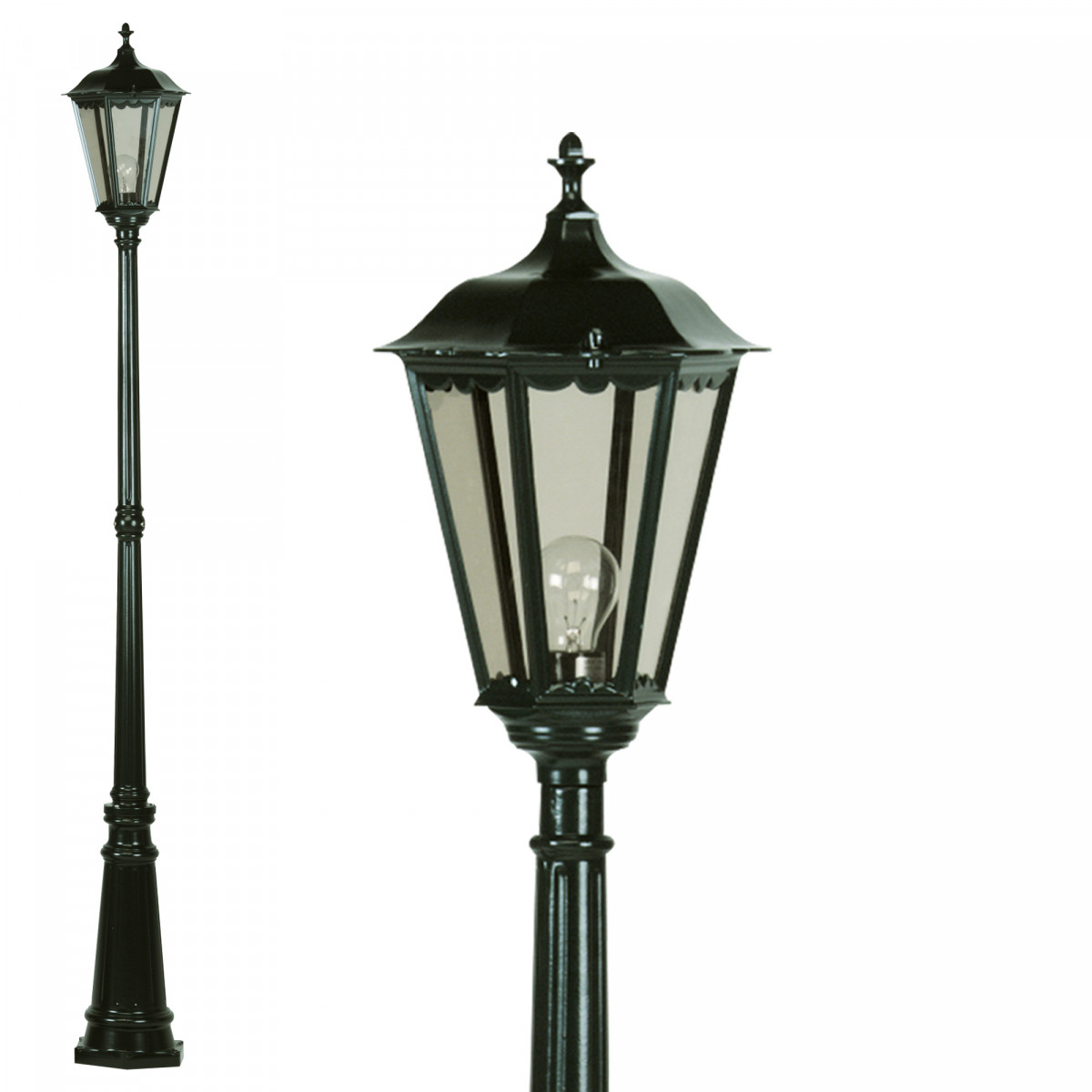 Klassische Gartenlampe Bergamo 