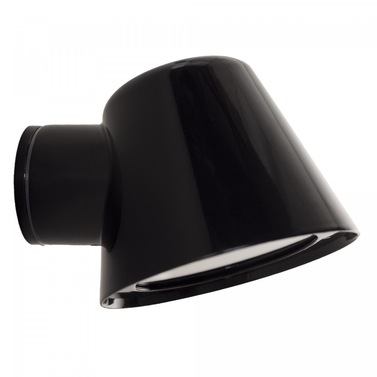 Schwarze Stalllampe GU10 mit Tag-/Nachtsensor